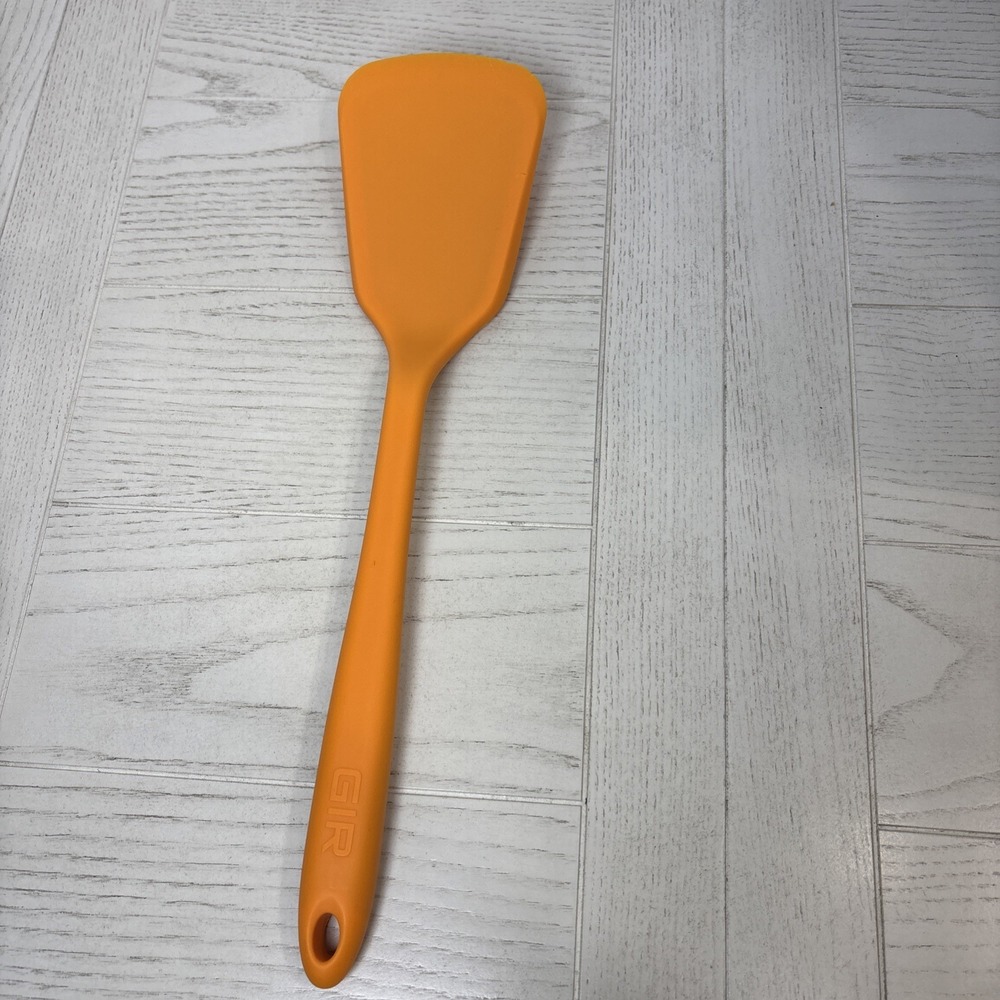 GIR Ultimate Silicone Spatula Orange Heat Resistant Seamless Kitchen Tool 13in